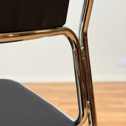 Chrome dining chairs by Kinnarps, 1990s