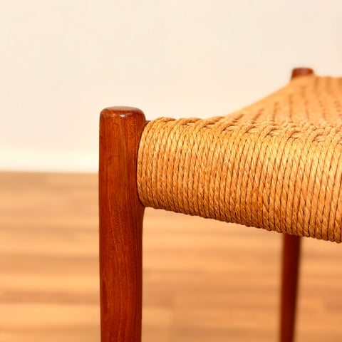 Danish dining chairs in teak by Niels O. Moller