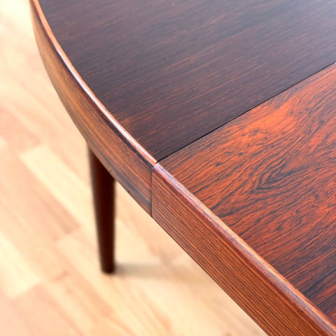 Danish round dining table by Kai Kristiansen for Feldballes Furniture Factory
