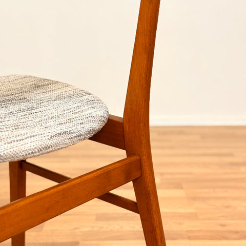 Danish dining chairs in teak & beech by Farstrup