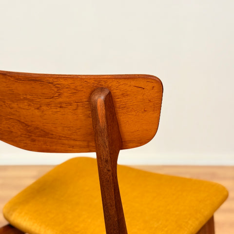 Danish set of 6 dining chairs in teak by Schiønning & Elgaard