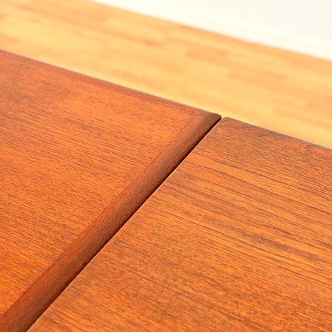 Danish rectangular dining table in teak