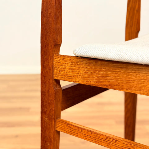 Danish dining chairs in oak