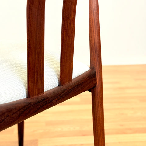 Swedish set of 2 dining chairs in walnut by Kai Kristiansen for IKEA, model "Turku"