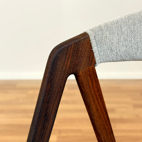 Danish set of 4 dining chairs in walnut