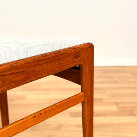 Danish set of 2 dining chairs in teak by Erik Kirkegaard