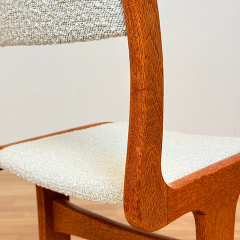 Danish dining chairs in solid teak by Gangso Møbler