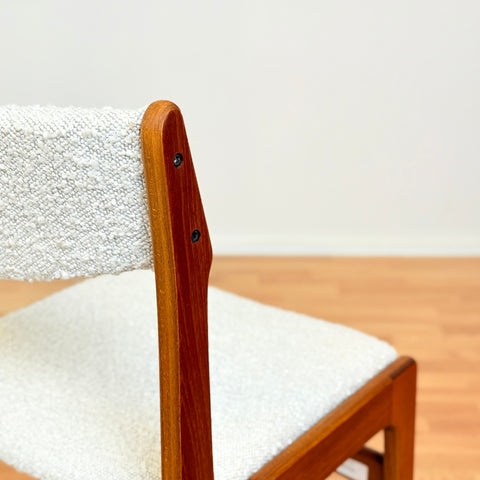 Danish set of 4 dining chairs in teak by Eric Buch