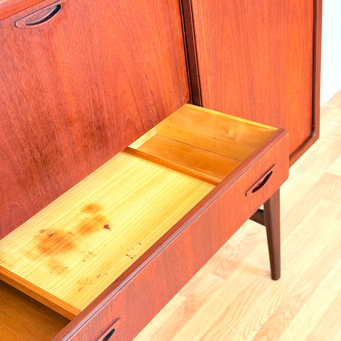 Danish highboard in teak