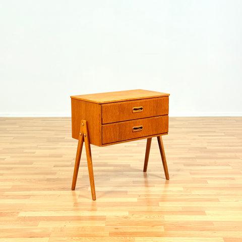 Swedish small side table in oak