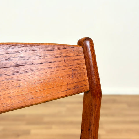 Danish set of 2 dining chairs in teak by Erik Kirkegaard