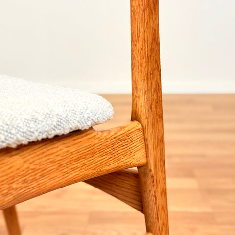Swedish set of 4 dining chairs in oak