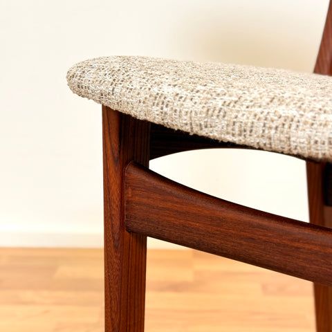 Set of 8 dining chairs in teak, 1950s-60s, Denmark