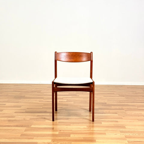 Danish set of 2 dining chairs in teak by Erik Kirkegaard