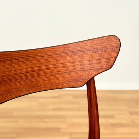Danish set of 4 dining chairs in teak by Schiønning & Elgaard