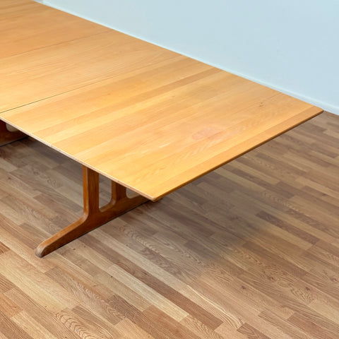 Danish rectangular dining table in beech