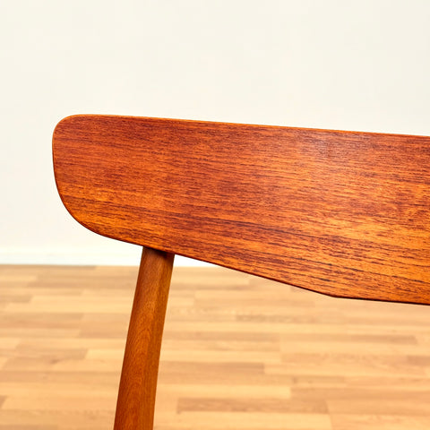 Danish dining chairs in teak & beech by Findahl