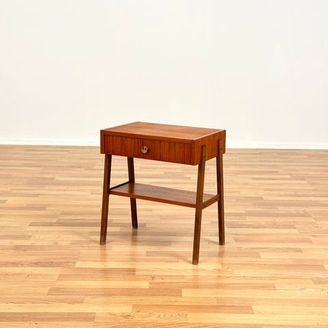Swedish side table in teak