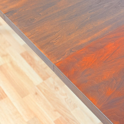 Swedish oval dining table in walnut