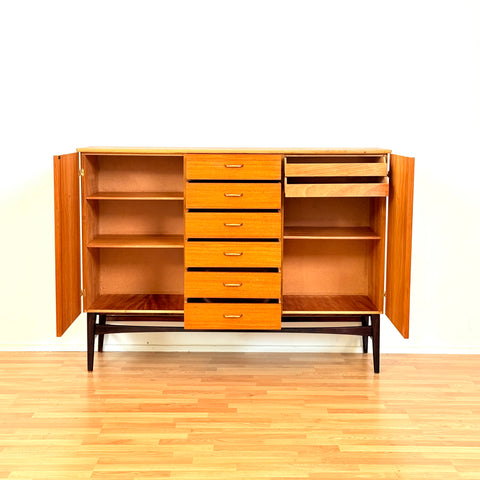 Swedish highboard in teak