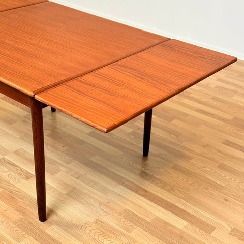 Danish small square dining table in teak