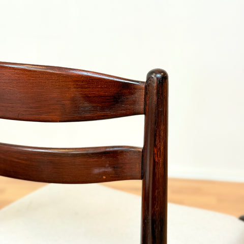 Swedish dining chairs in teak by AB Johansson & Söner in Hyssna