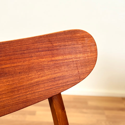 Danish set of 4 dining chairs in teak & beech by Falsled