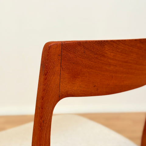 Swedish dining chairs in teak by Svegards Markaryd