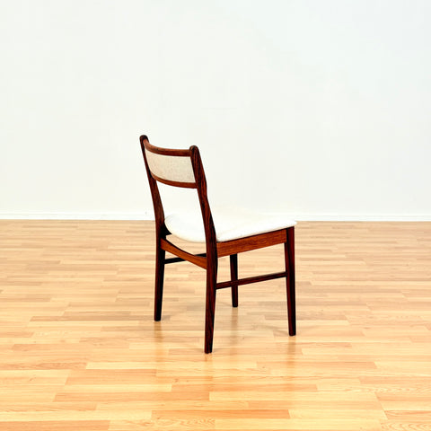 Danish set of dining chairs in Santos rosewood