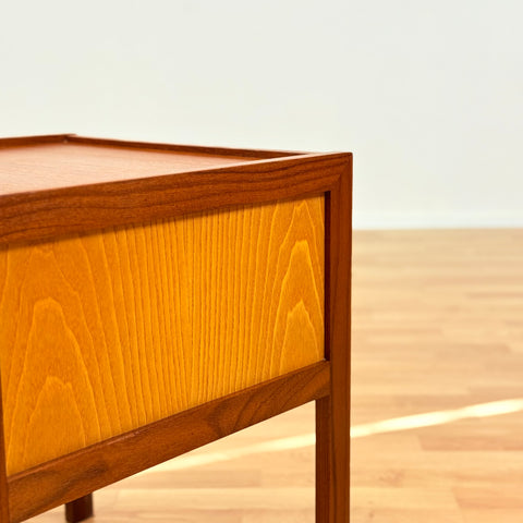 Swedish bedside table in teak by Gillis Lundgren, IKEA