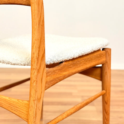 Swedish set of 4 dining chairs in oak