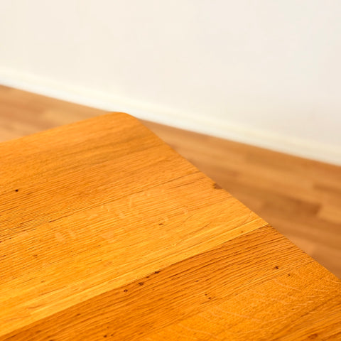 Danish small dining square table in oak by Børge Mogensen