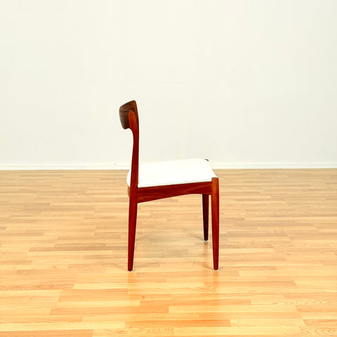 Danish set of 4 dining chairs in teak by Arne Vodder for Vamo Søderborg