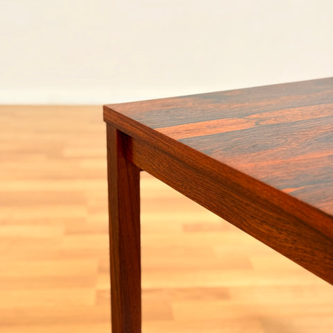 Danish side table with pull-out in Santos rosewood