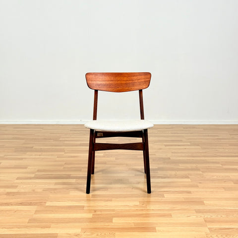 Danish set of 6 dining chairs in teak by Schiønning & Elgaard