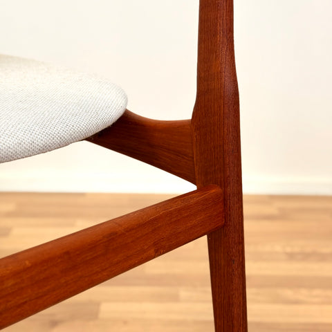 Danish set of 6 dining chairs by B. Rasmussen for Thorso Mobelfabrik