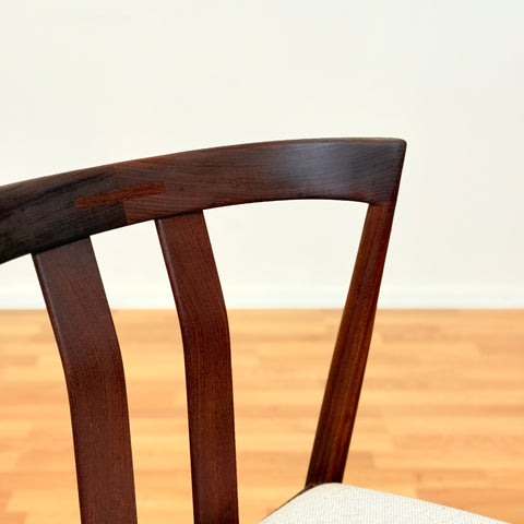 Swedish set of 2 dining chairs in walnut by Kai Kristiansen for IKEA, model "Turku"