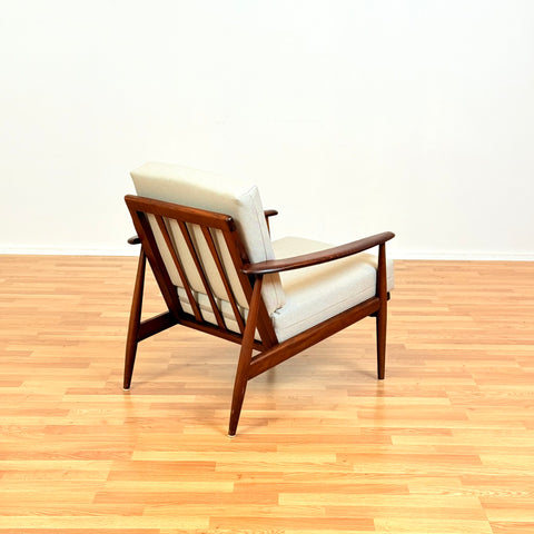 Danish armchairs in stained beech