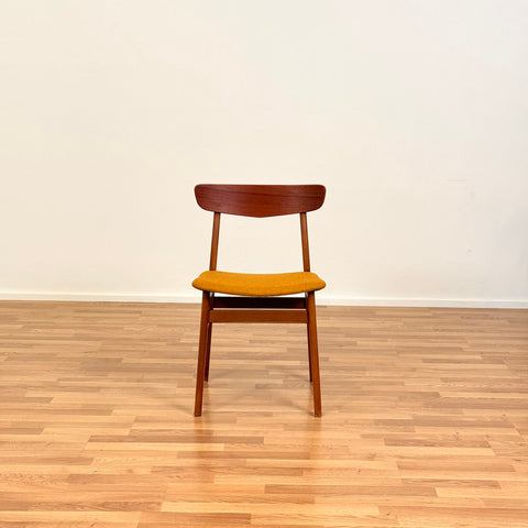 Danish set of 4 dining chairs in teak & beech by Findahl