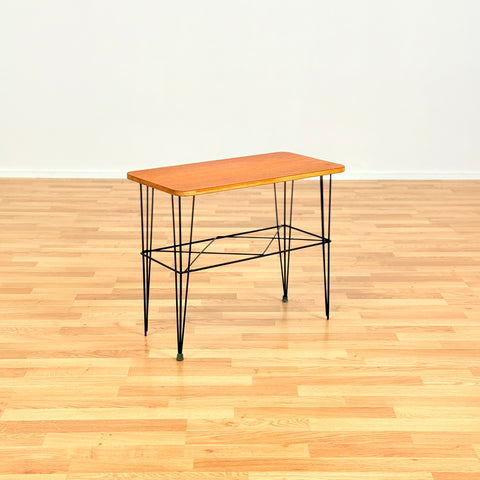 Swedish side table in teak