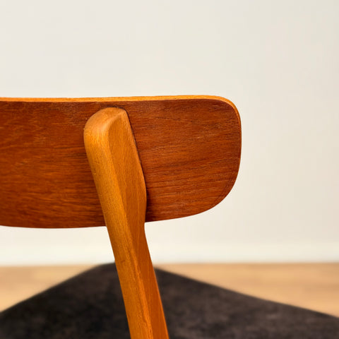 Danish dining chairs in teak & beech by Findahl Mobelfabrik