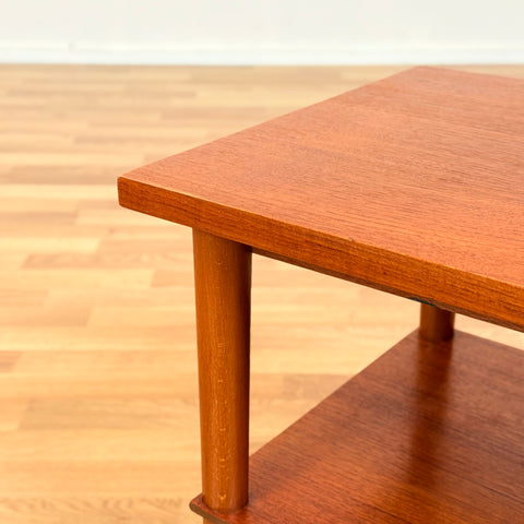 Danish side table in teak & beech
