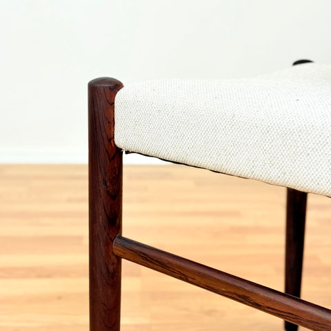 Swedish dining chairs in teak by AB Johansson & Söner in Hyssna