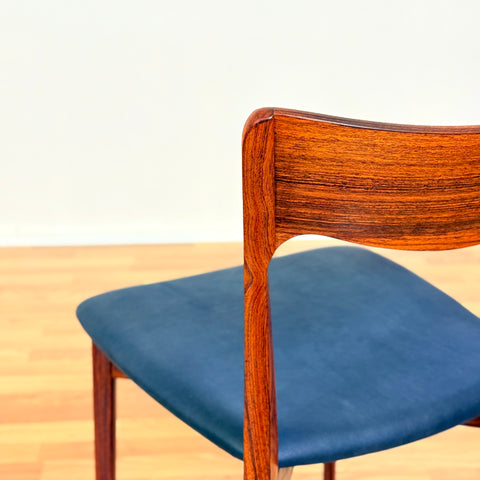 Danish set of dining chairs in Santos rosewood by Harry Østergaard for Randers Møbelfabrik