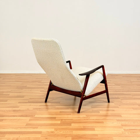 Swedish armchair in solid beech wood by Alf Svensson, model "Kontur"
