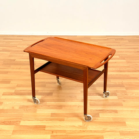 Danish serving trolley in teak