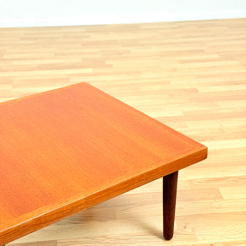 Low Danish coffee table in teak
