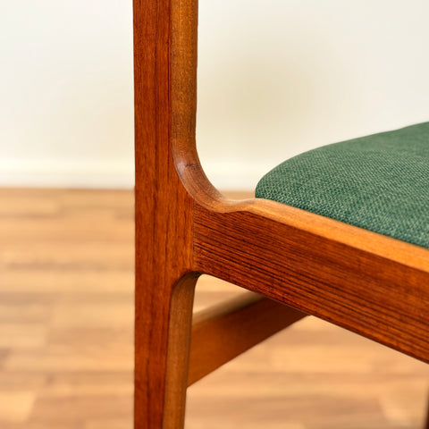 Danish set of 6 dining chairs in teak by Erik Buch