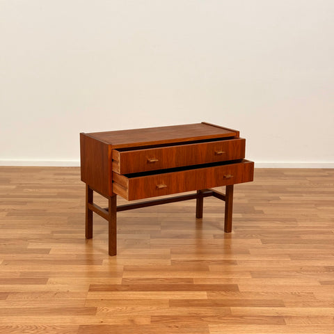 Swedish side table in teak