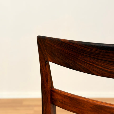 Swedish dining chairs in Santos rosewood by Troeds